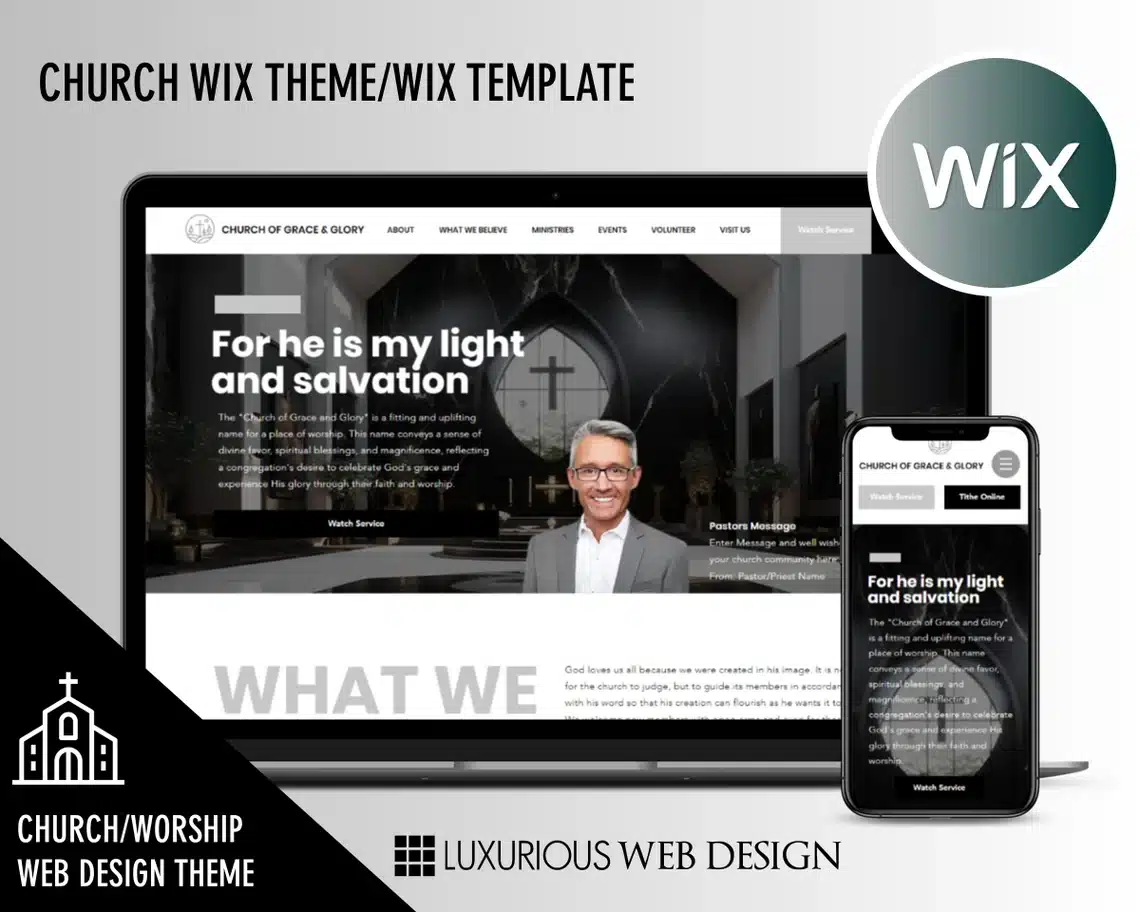 Glory and Grace Church Website Template