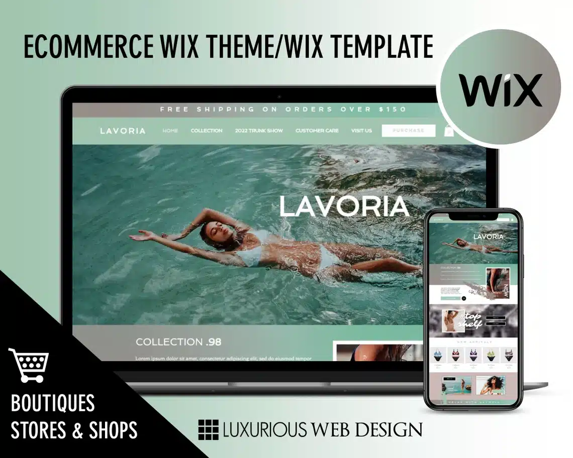 Lavoria eCommerce Swimwear Website Template