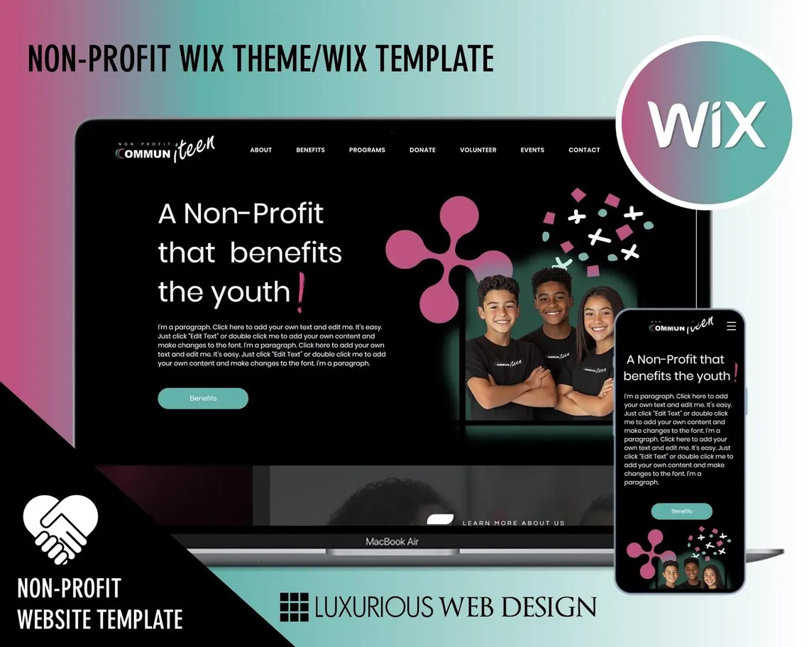 CommuniTeen Non Profit and Charity Website Template