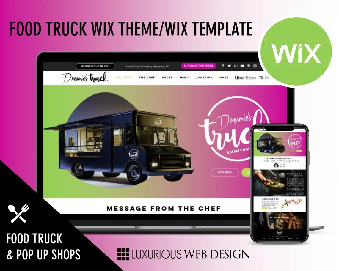 Dreamie’s Food Truck Website Template