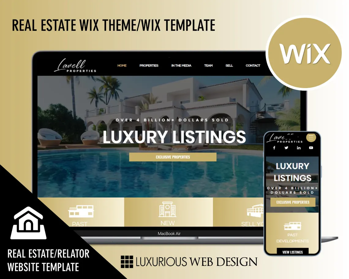 Lavell Properties Real Estate Wix Template