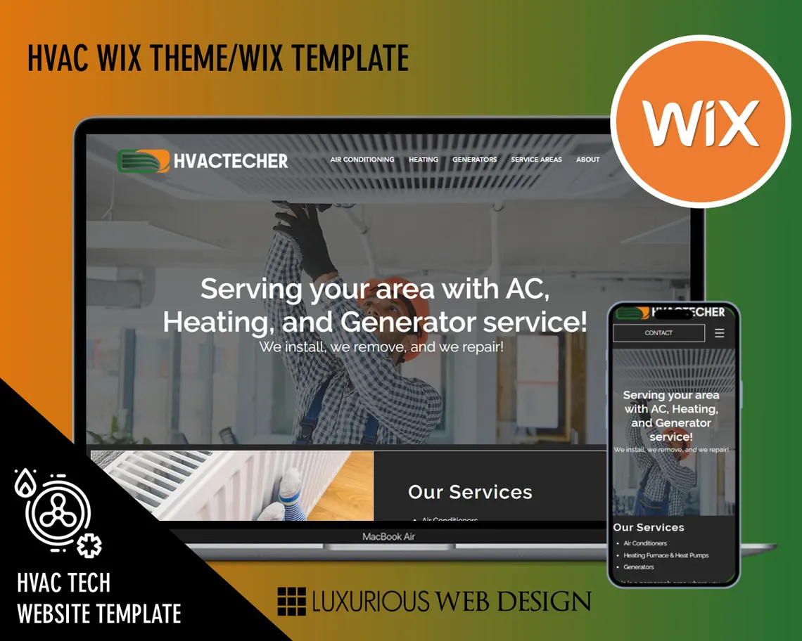 HVACTecher HVAC Website Template