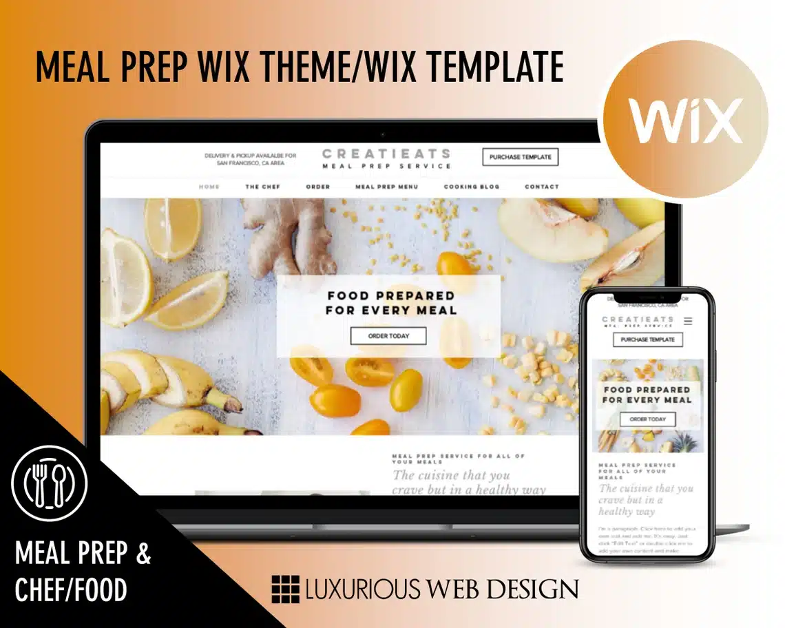 CreatiEats Meal Prep Website Template