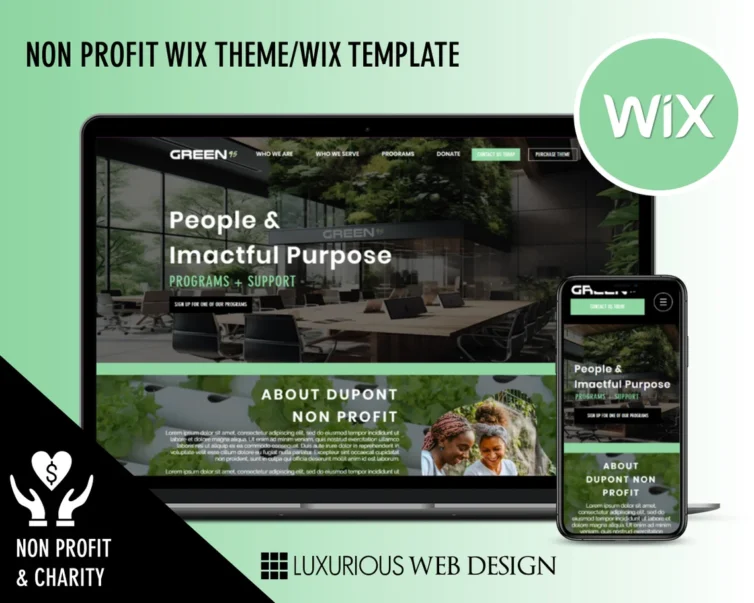 Green95 Non Profit Website Template