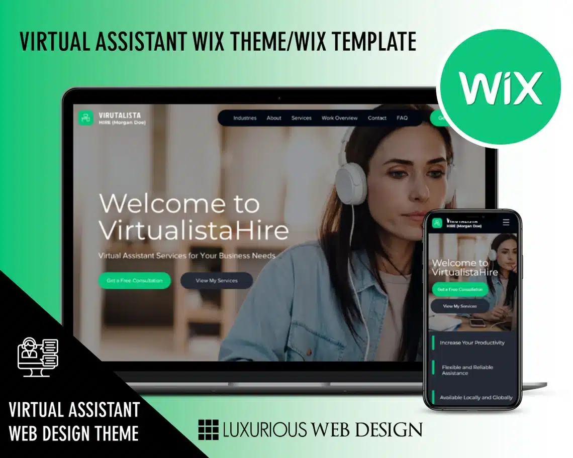 Virtualista Virtual Assistant Website Template