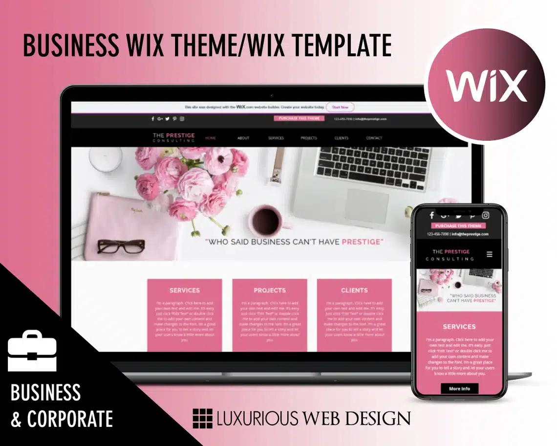 The Prestige Business Website Template