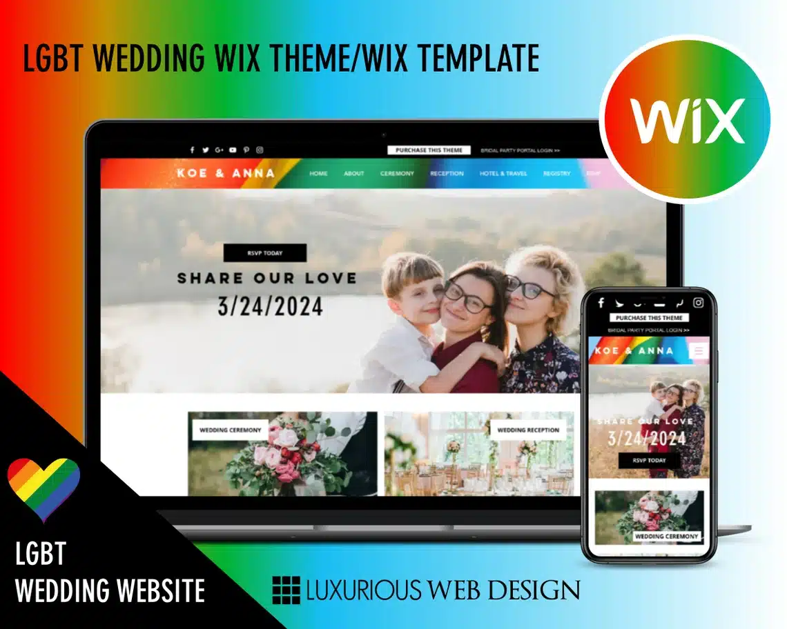 Wedding Supreme LGBTQIA+ Website Template