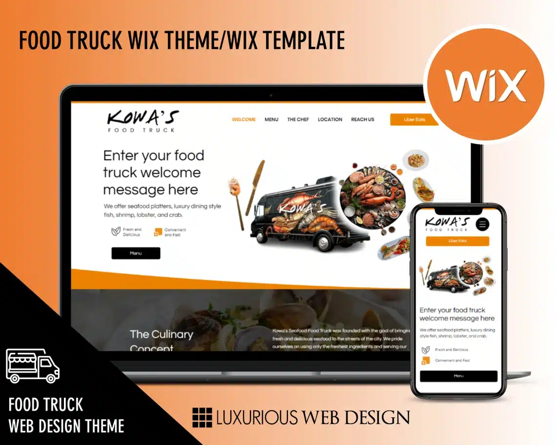 Kowa’s Food Truck Website Template