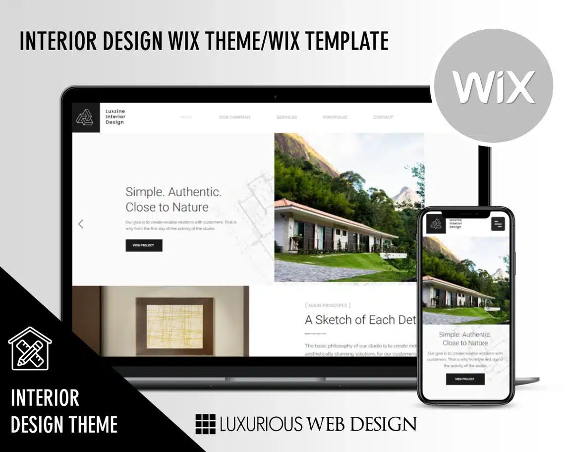 Luxzine Interior Design Website Template