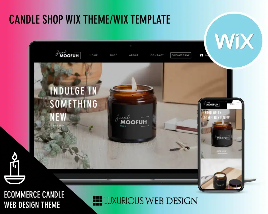 Scent Moofuh Candle Website Template