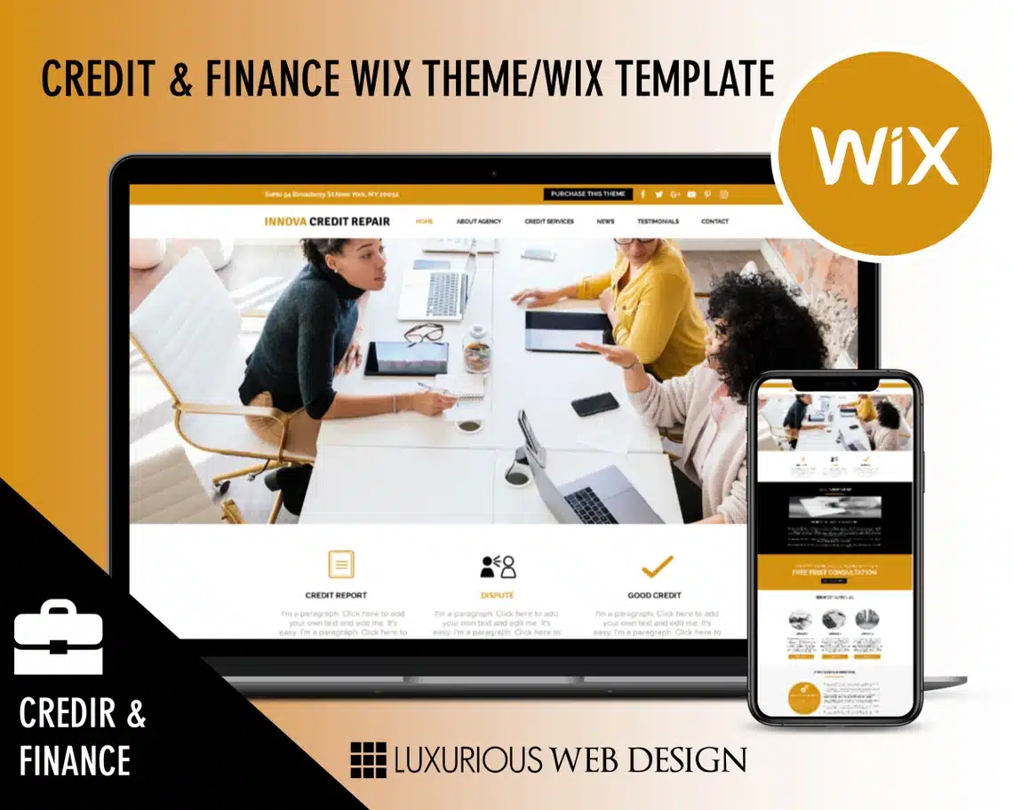 Innova Credit Repair Website Template