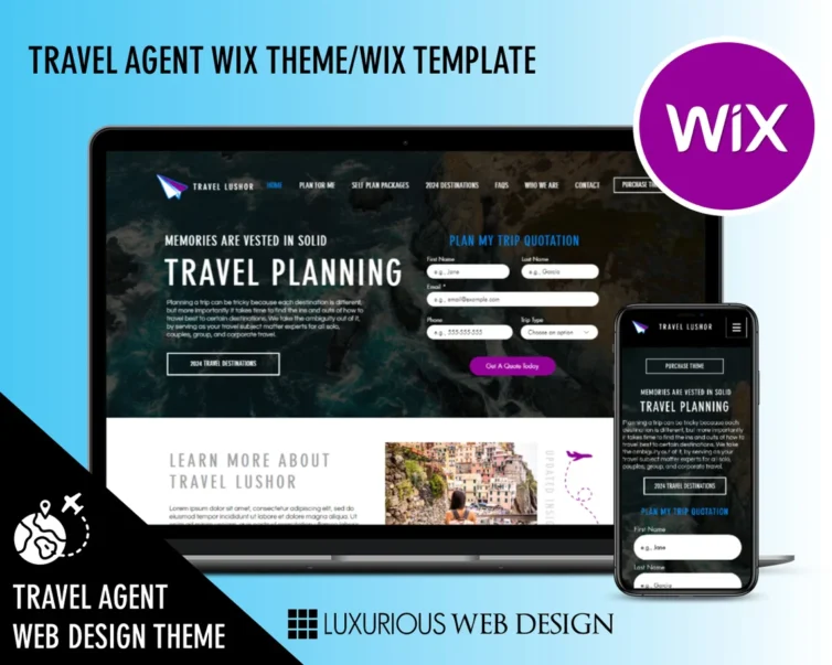 Lushor Travel Agent Website Template