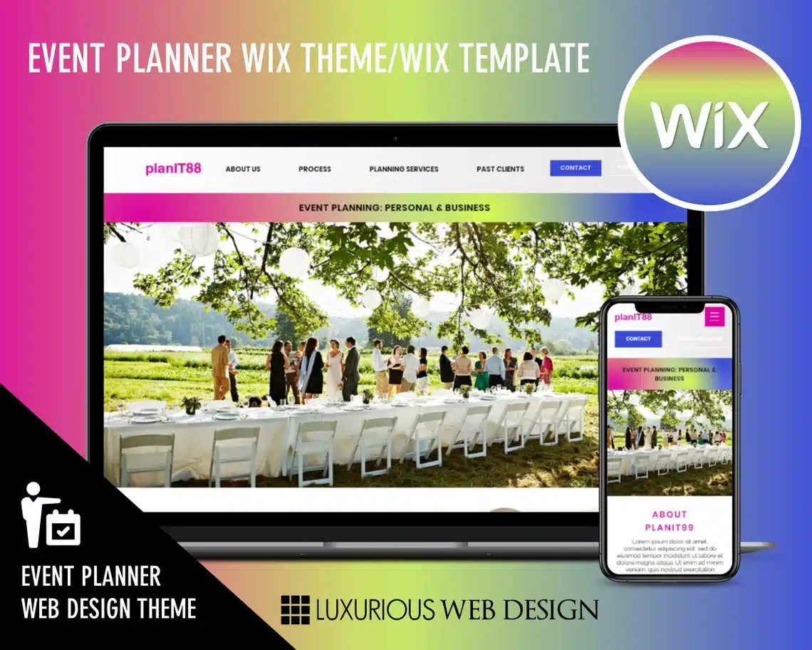 PlanIT88 Event Planner Website Template