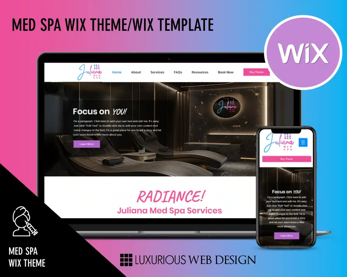 Juliana Med Spa Website Template