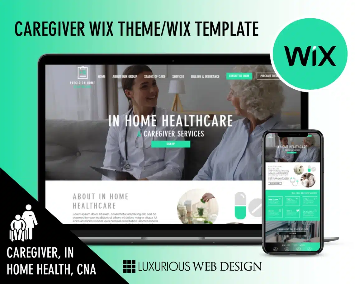 Precision In Home Health Website Template