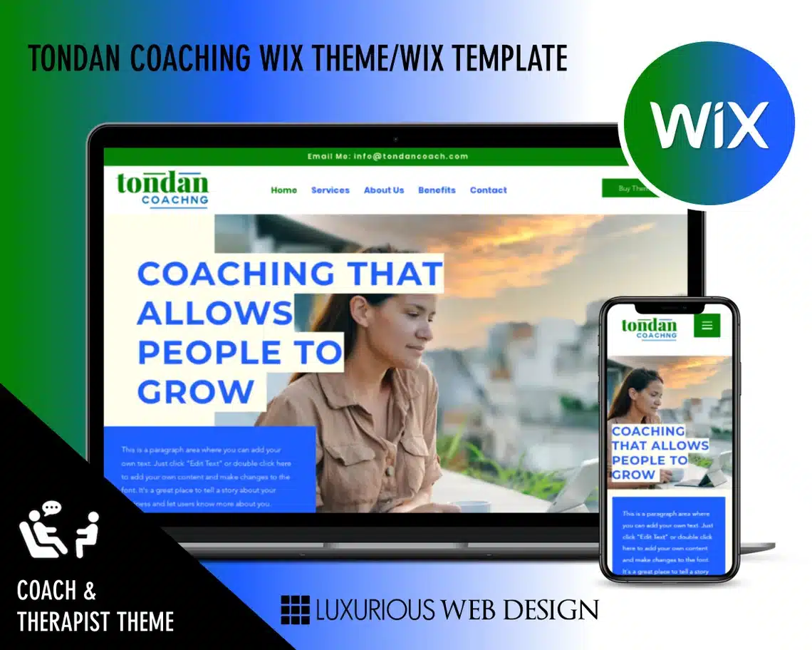 Tondan Life Coaching Website Template