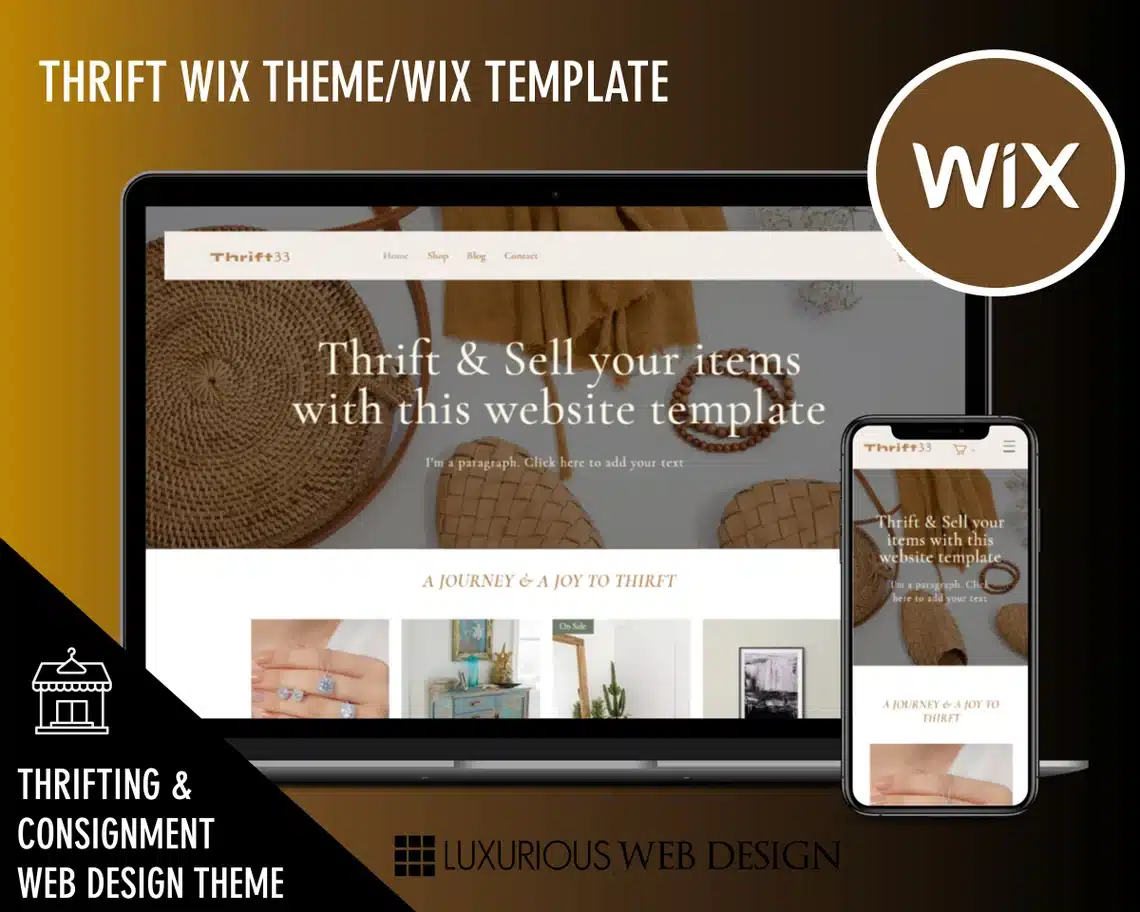 Thrift 33 Thrifting Website Template