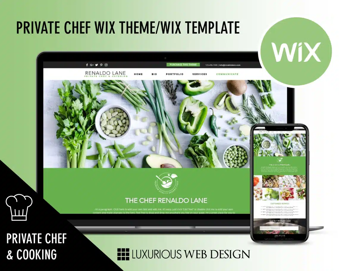 Renaldo Private Chef & Catering Website Template