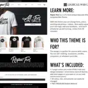 Ropax Tees Clothing eCommerce Website Template