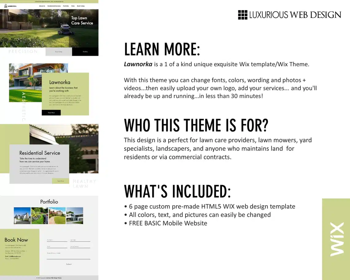 Lawnorka Lawn Care Website Template