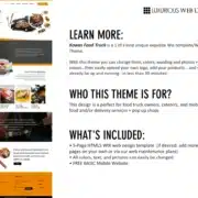 Kowa’s Food Truck Website Template