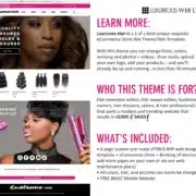 Luxtreme Hair Extensions eCommerce Website Template