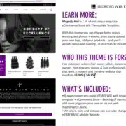 Magnify Hair Extensions eCommerce Website Template