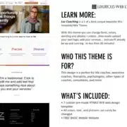 Luz Executive and Life Coaching Website Template
