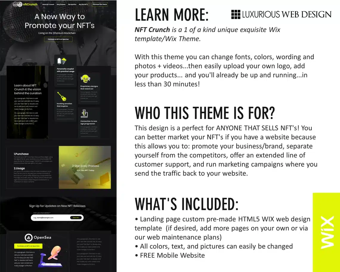 NFTCrunch Website Template